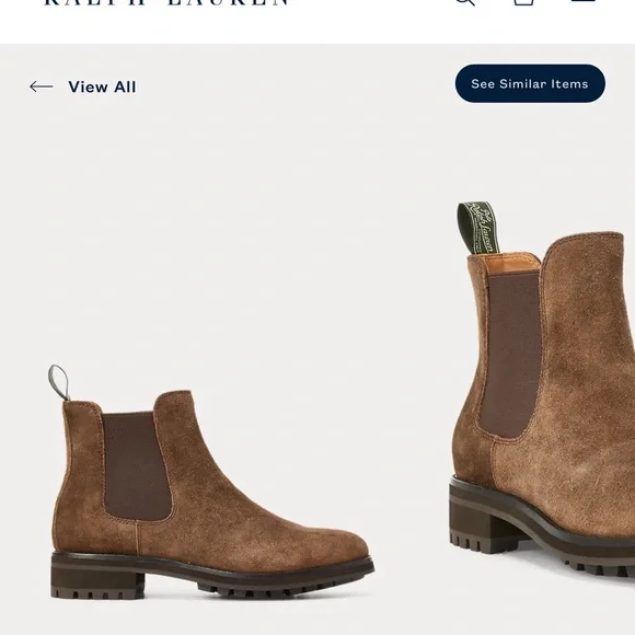 Polo Ralph Lauren Bryson Suede Chelsea Boot Size 13 Men - Picture 5 of 11